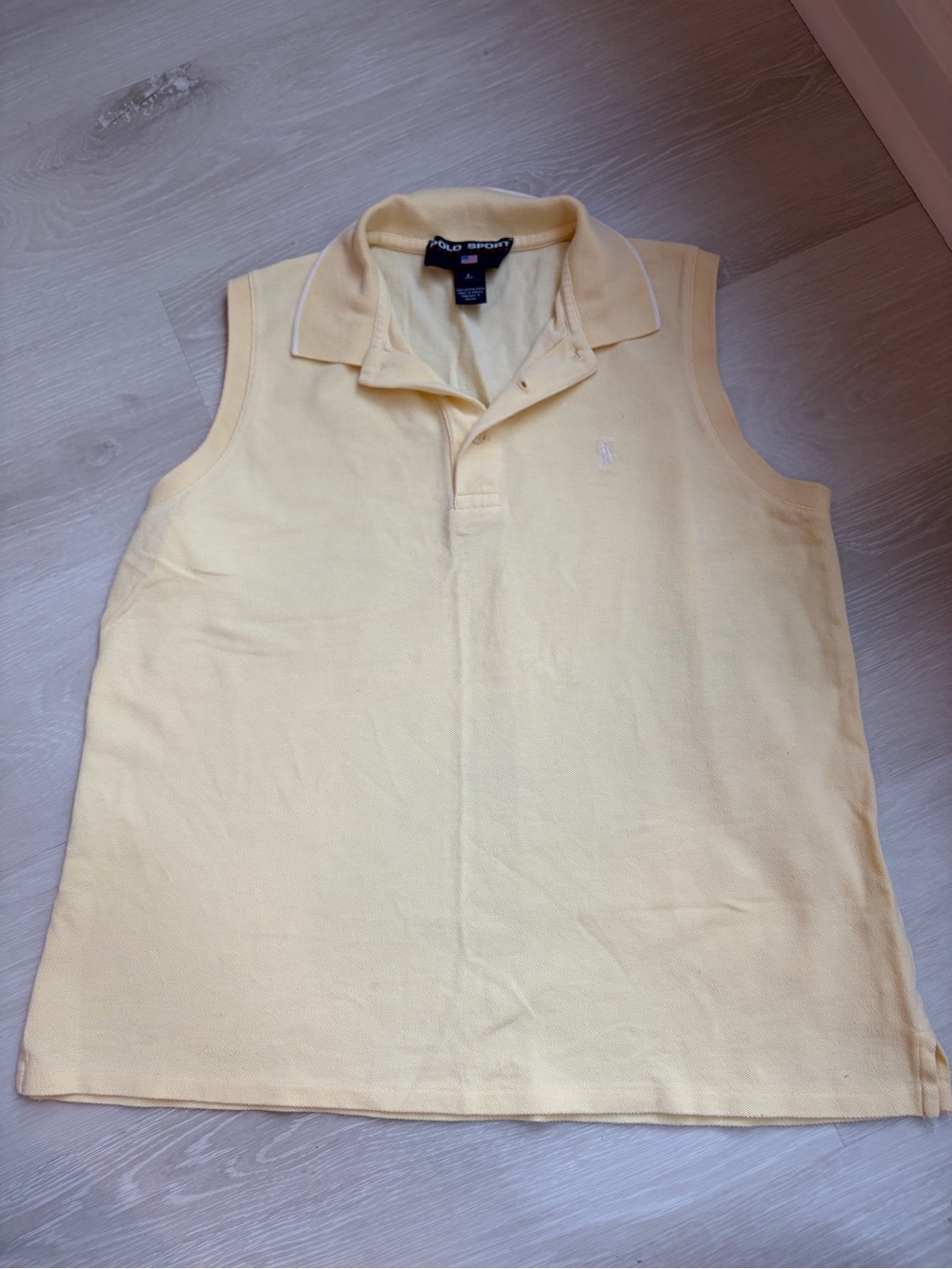 Polo by Ralph Lauren Yellow Sleeveless Polo
